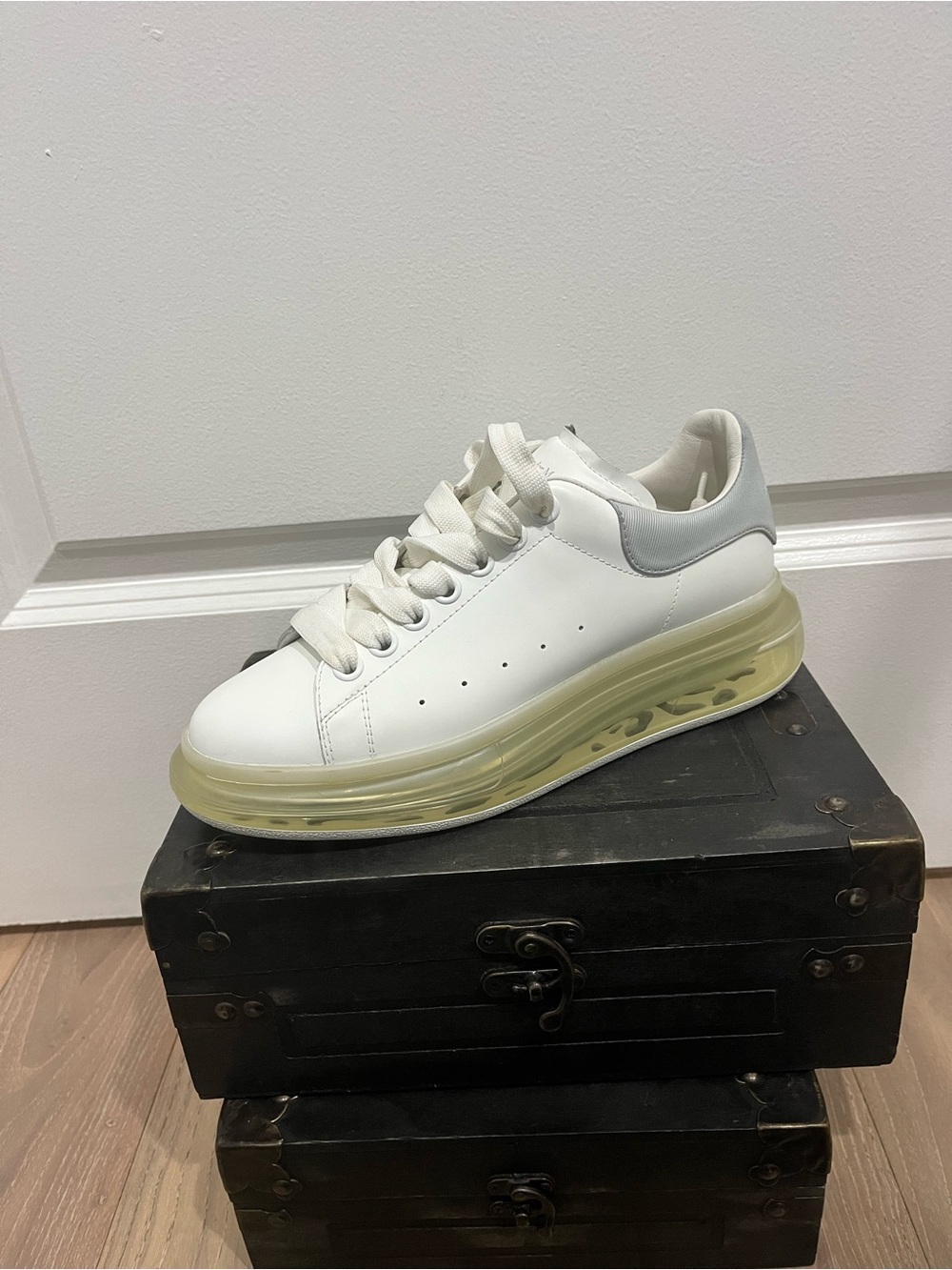 Alexander McQueen White and Silver Sneaker Box